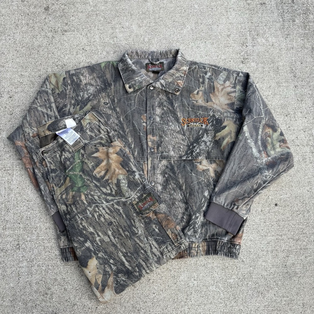 Scent-Lok Hunting Set Mens XL Advantage Timber Camo Jacket Pants Suit Outdoor